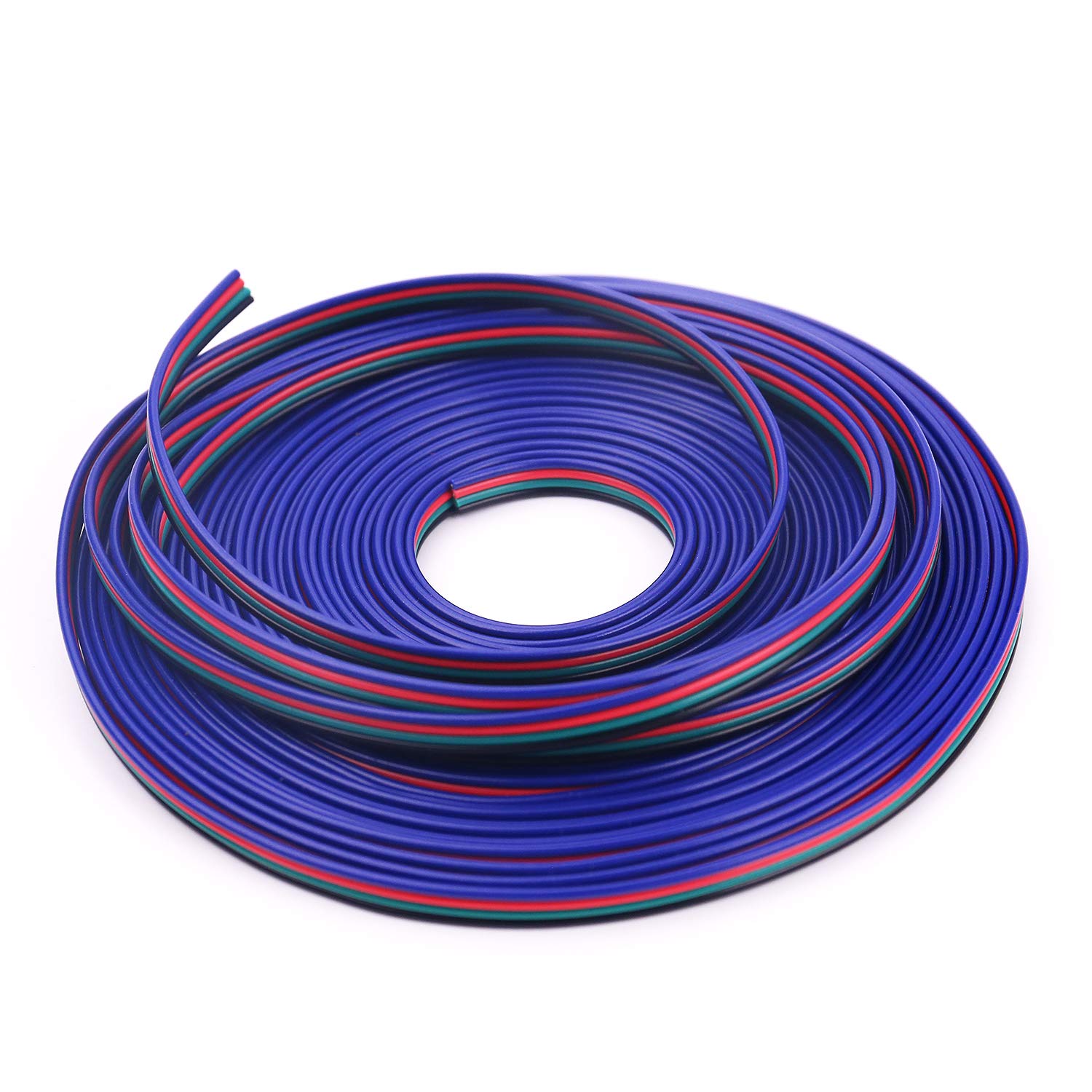 10m/lot RGB 4pin cable wire for LED RGB strip, 22AWG RGB 4 colors wire, 4pin Tinned copper extend wire
