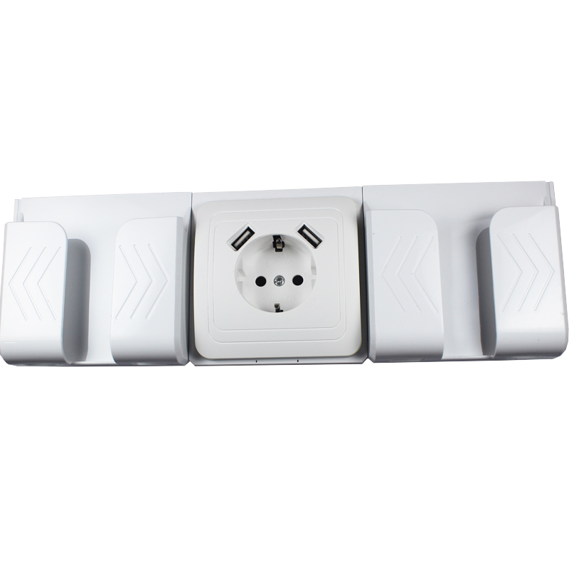 style USB Wall Socket Double USB Port 5V 2A pared prise electrique prise usb murale steckdose FB-01