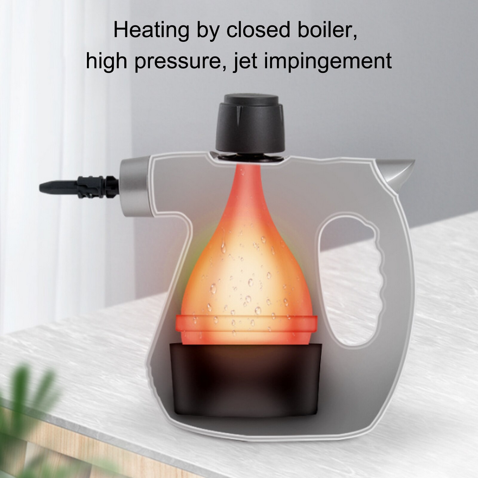 Handheld Steam Cleaner for Chemical-Free Cleaning Portable Multi-Steamer with 8 Accessories for Kitchen Bathroom Window Car Seat