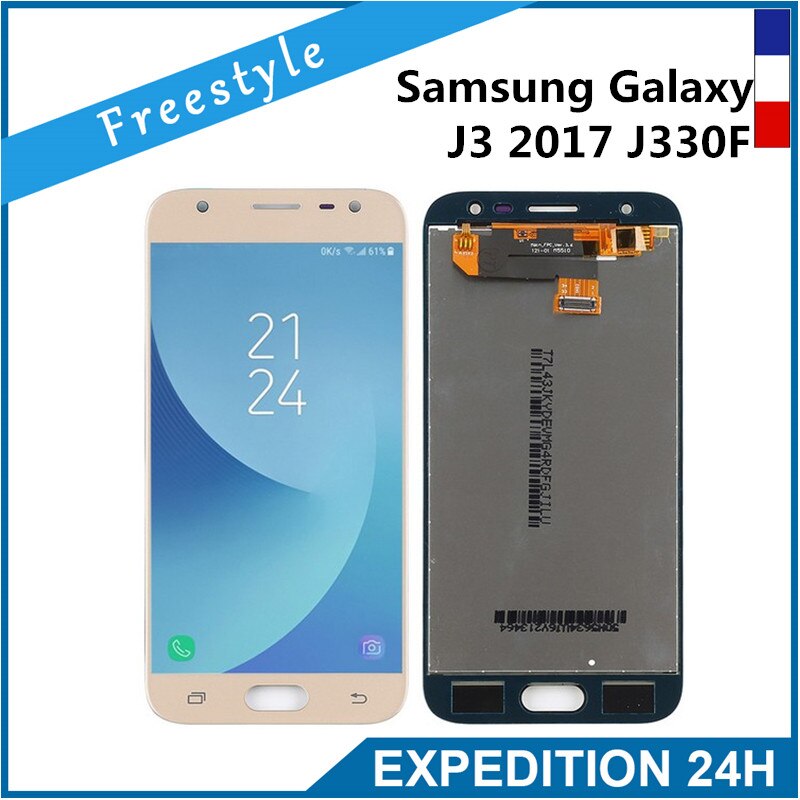 Voor Samsung Galaxy J3 J3 Pro J330 J330FNew Lcd-scherm Touch Glas Digitizer Mobiele Telefoon Lcd Schermen Verstelbare Helderheid: 02