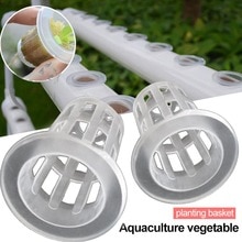 SOLEDI Plastic Durable Nursery Pots Soilless Hydroponic Plant Grow Organic Green Vegetable Reusable Mesh Net Pots