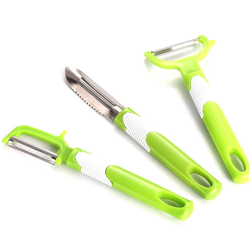 Grøntsagsskræller kniv skærer kartoffelskræller kniv til rengøring af grøntsager knive skærer rivejern skrællere køkken gadgets
