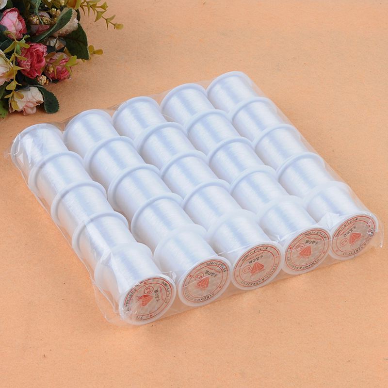 3 Pcs 0.3Mm Vislijn Nylon Vis Vislijn Spool Kralen String Sieraden Kralen Draad Voor Diy Crafting