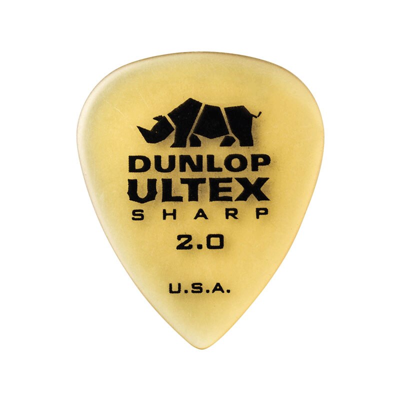 Dunlop Ultex Sharp Guitar Pick Plectrum Mediator 0.73mm-2.0mm Bass Mediator Acoustic Electric Classic Guitar Parts Guitar Picks: 2.0mm