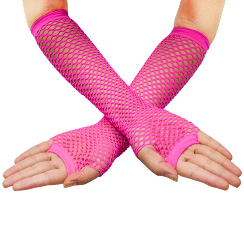 Ecoparty vrouwen 80s Outfit Accessoires Neon Oorbellen Beenwarmers Handschoenen Cosplay Party Benodigdheden Vrouw Meisjes Ornamenten Accessoire