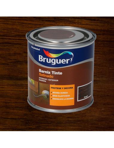 Barniz tinte brillante (princesa) nogal 0,75l bruguer, barniz