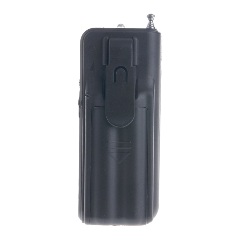Mini Portable Auto Scan FM Radio Receiver Clip With Flashlight Earphone DK-8809 WXTA