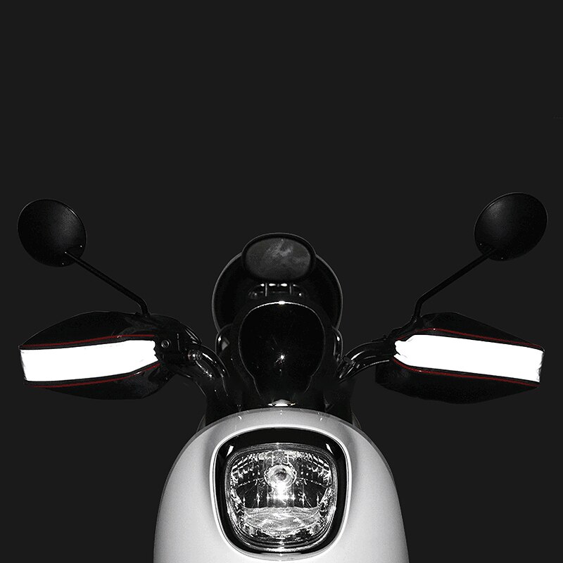 1 Pair Warm Motorcycle Handlebar Gloves Waterproof Motorcycle Handlebar Gloves Hand with Reflective Strips for Yamaha