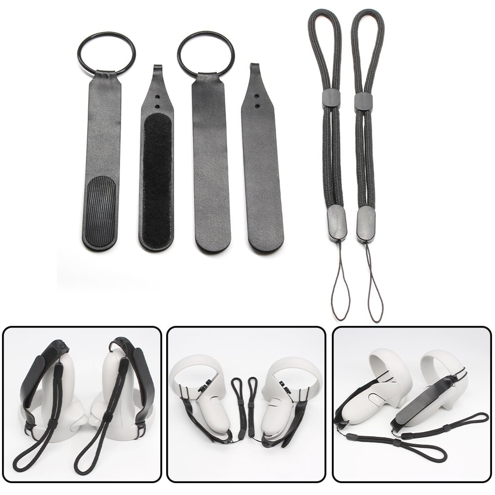 Handle Wrist Strap For Oculus Quest 2 VR Controller VR Handle Grip Anti Falling Fixed Belt Non-slip Strap Adjustable Accessories