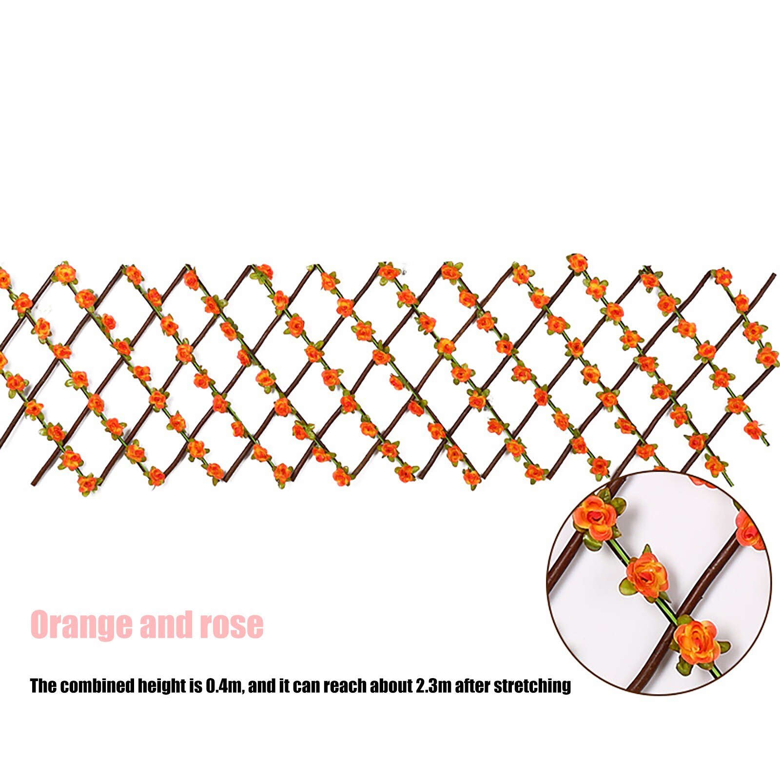 Expanding Fence Retractable Fence Screen with Plant Expandable Fence Privacy Jardin Garden Decoration Outdoor bordure de jardin: G  40x20cm