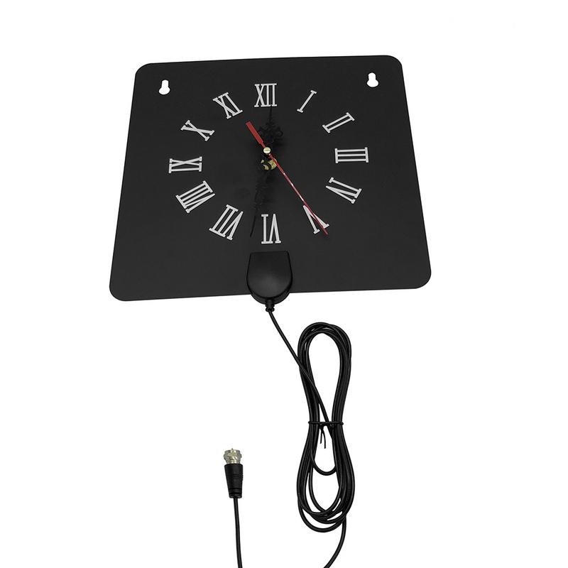 300 Miles Indoor Digital TV Antenna Alarm Clock Style With Signal Amplifier Booster HDTV Antenna