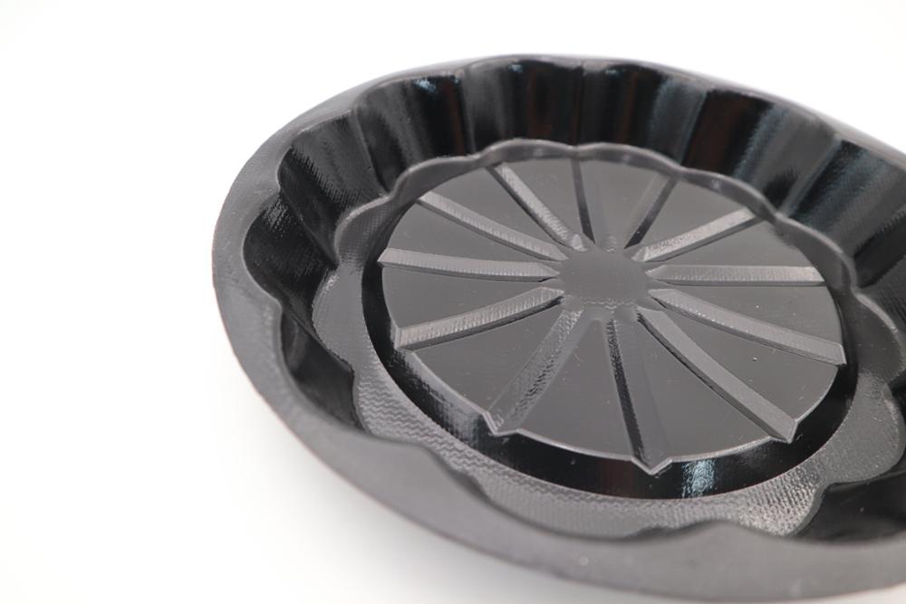Bluedrop silikon kake bakeform blomst form tarteletter bakeformer fleksibel glassfiber forsterket innvendig 21cm