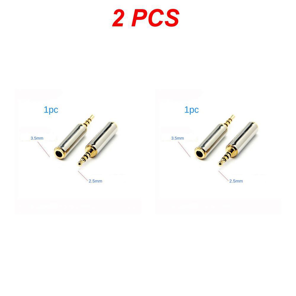 Jack 3.5 mm to 2.5 mm ljudadapter 2.5mm hane  to 3.5mm honkontakt för aux-högtalarkabel hörlursuttag 3.5: Blå