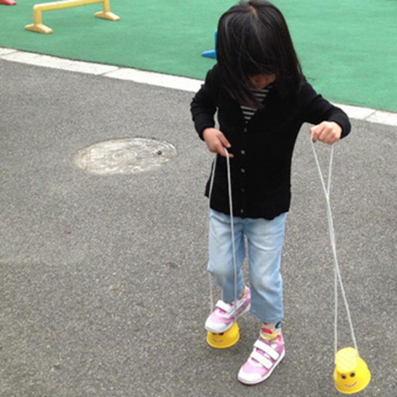Échasses de saut épaisses en plastique pour enfants, 2 pièces/ensemble, chaussures d&#39;équilibre pour jeux de plein air, offre spéciale