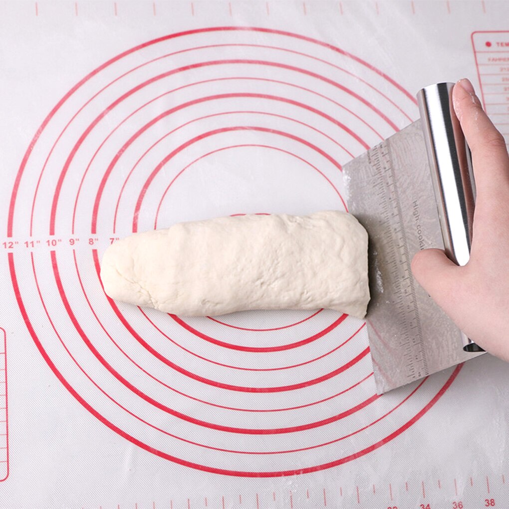Espátula para masa de pastelería de acero inoxidable, espátulas con escala, utensilios de cocina para repostería, accesorios de cocina para hornear