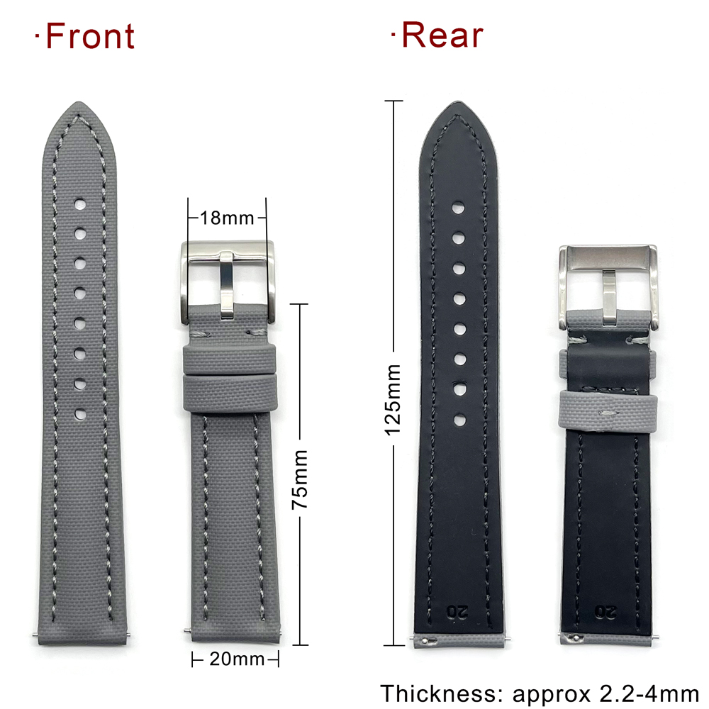 Waterdichte Canvas Horlogeband 18mm 19mm 20mm 21mm 22mm Stof Met Lederen Quick Release Horlogeband heren Polsband Accessoires