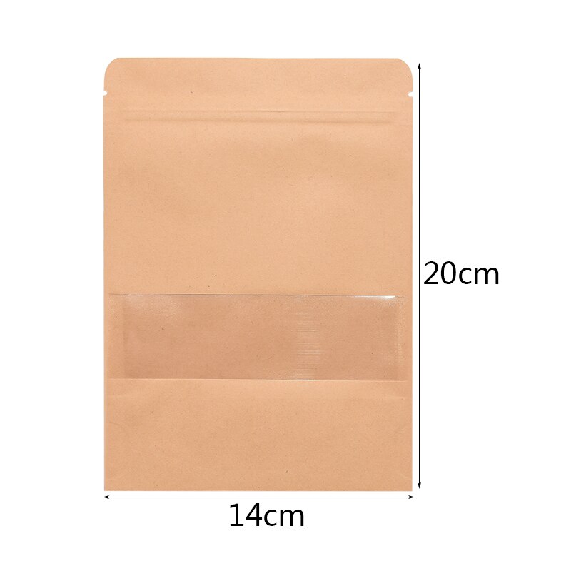 100x Kraft Paper Bags Cookie Candy Gift Protective Isolation Package Decor #j1 - Foto 10