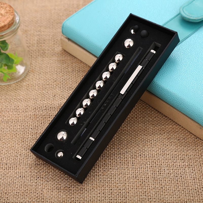Divertido bolígrafo Polar Modular, imanes magnéticos de Metal, bolígrafo táctil con 12 bolas de acero, juguete para adultos, para iPhone y iPad