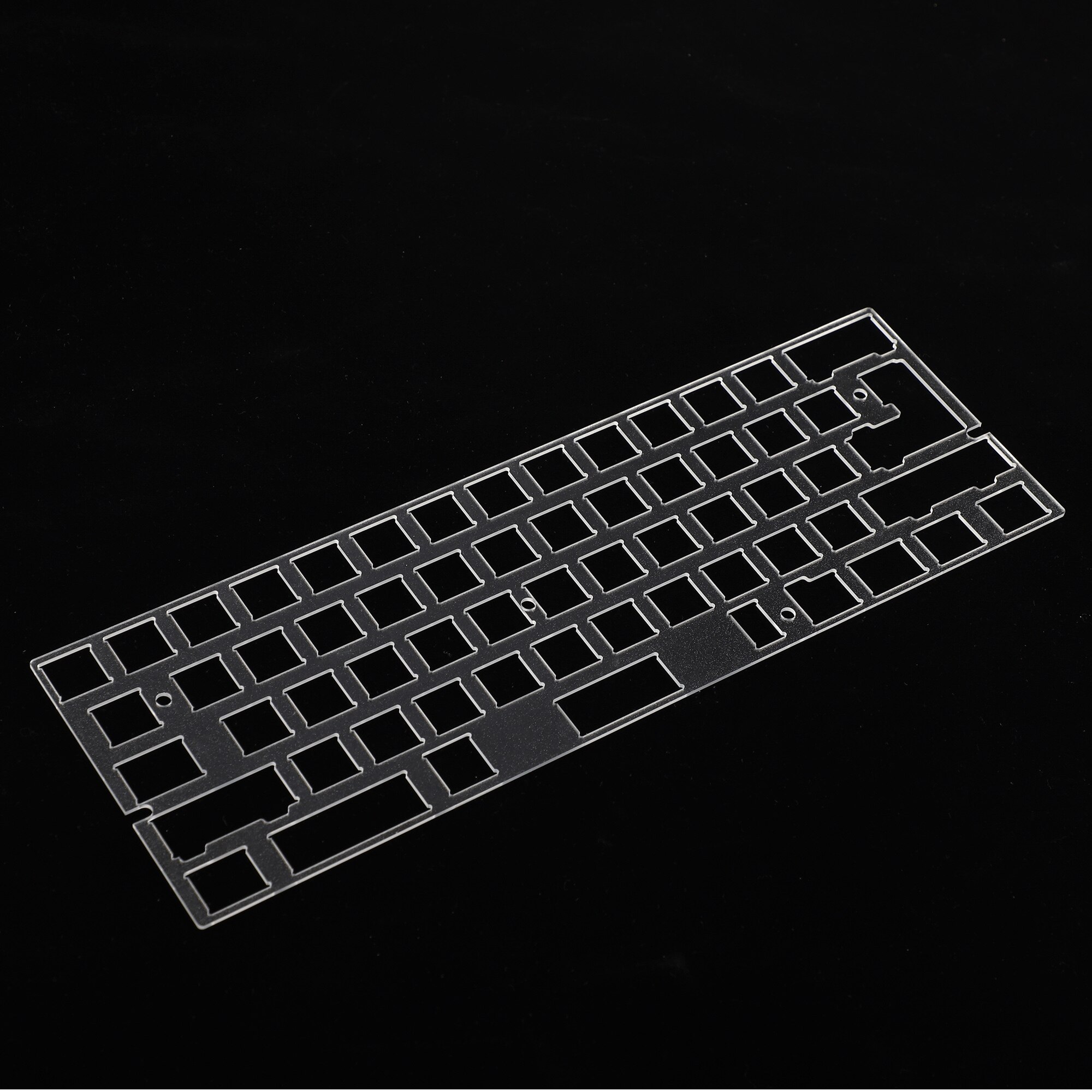 60% 61 ANSI ISO Universal PCB Stabs policarbonato PC Placa de Material para GH60 DZ60 PCB Teclado mecánico DIY: Transparent PC Plate / Only Plate