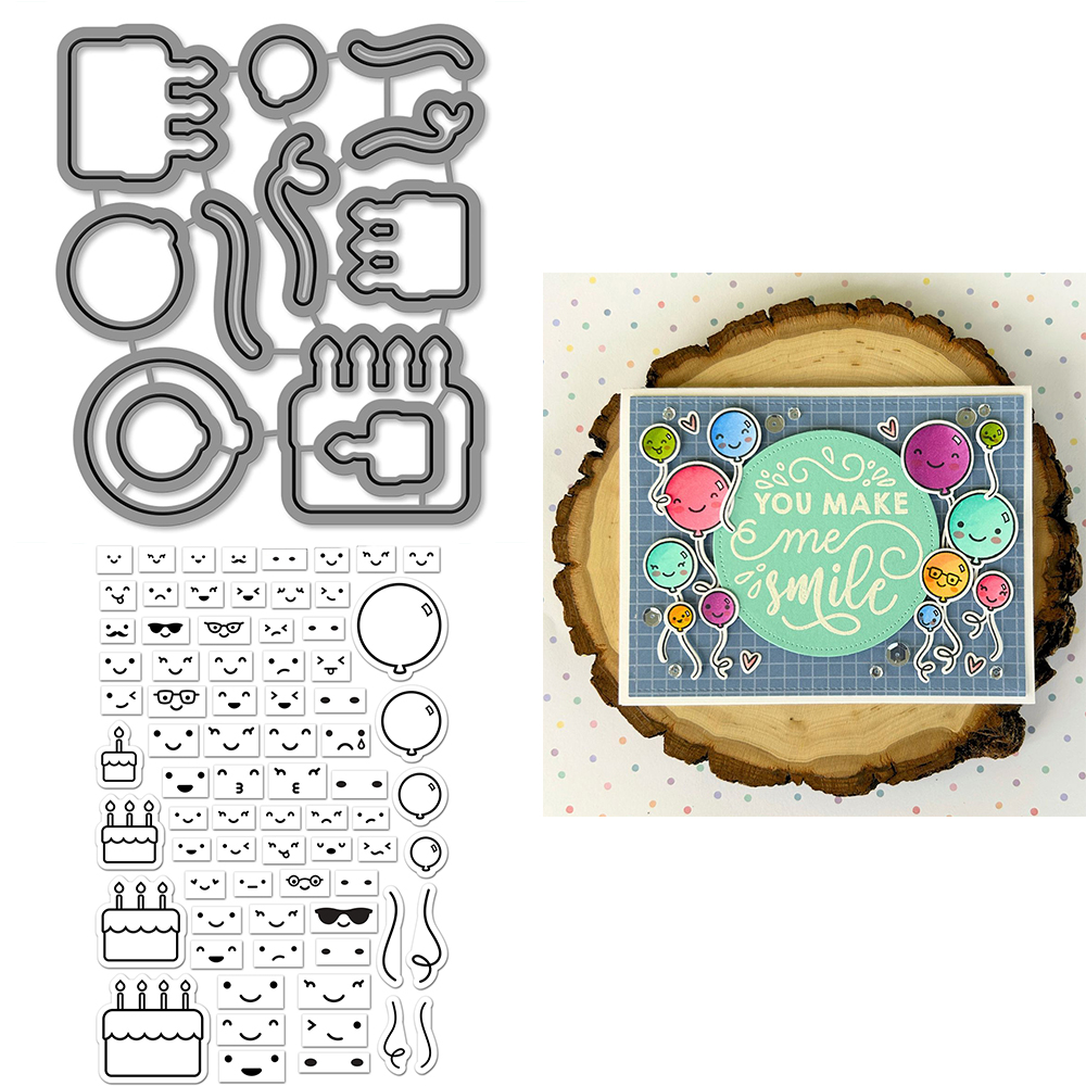 Figuras de muñeco de nieve, espantapájaros, marco de Diglogue, troqueles de corte de Metal, palabras, frases, sellos transparentes para álbum de recortes DIY, fabricación de tarjetas Greeing: M / Plata