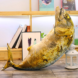 Siipikarja kala paistettu ruoka pehmo täytetty nukke puutarha grilli sisustus rekvisiitta aikuisten lelut sweetbell punapippuri kalmari makkara välipala tyynyt: Makrilli kala 70cm