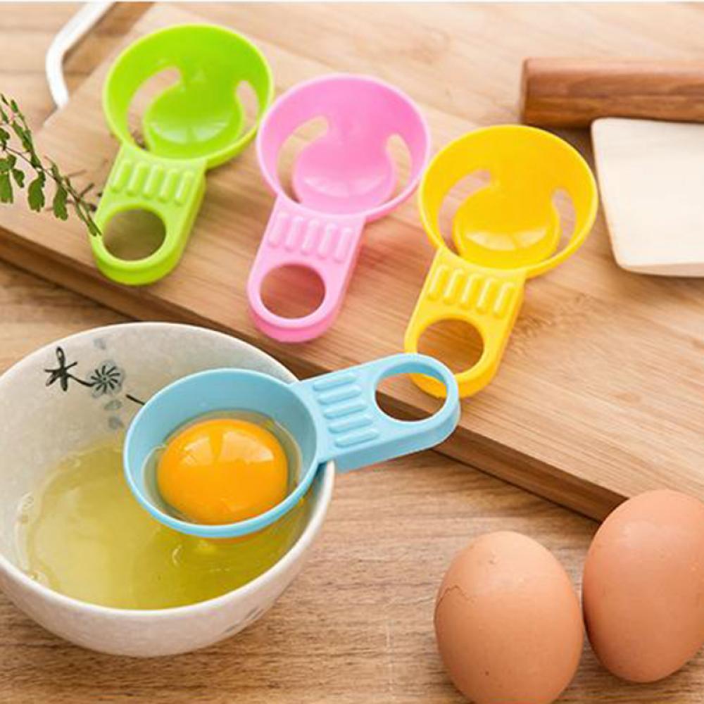 Kannert æggeblomme hvid separator madlavningsværktøj ægdeler ægseparator sigtning gadget plastfilter sigter