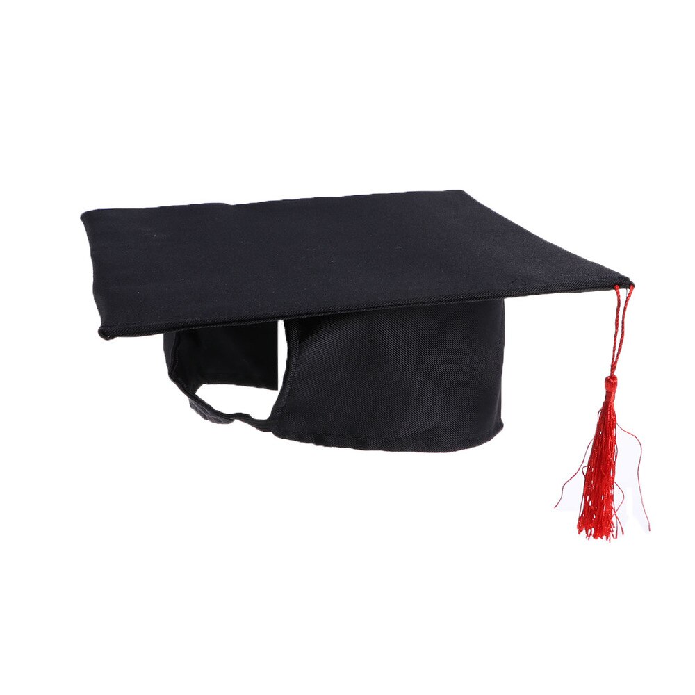 Children's Graduation Hat Costume Accessory Doctoral Cap with Yellow Tassel for Kids: Default Title