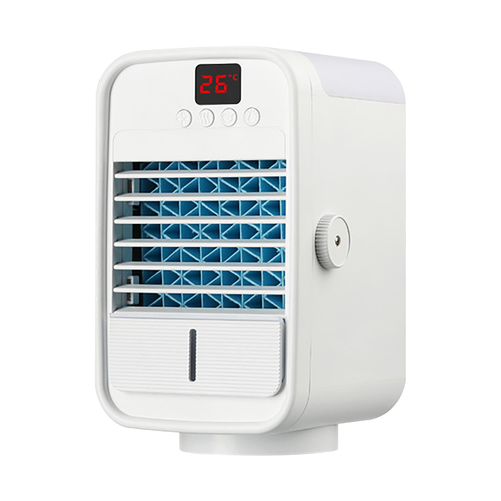 USB Mini Portable Air Conditioner Humidifier Purifier USB Light Desktop Air Cooling Fan Air Cooler Fan for Office Home L*5: D