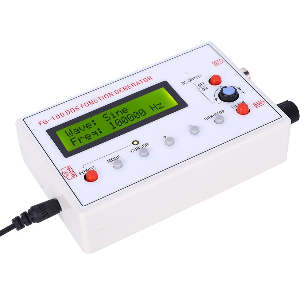 DDS Signal Generator LCD Display Functiona Signal Generator Digital Frequency Counter Triangle Sawtooth Waveform 1HZ-500KHz