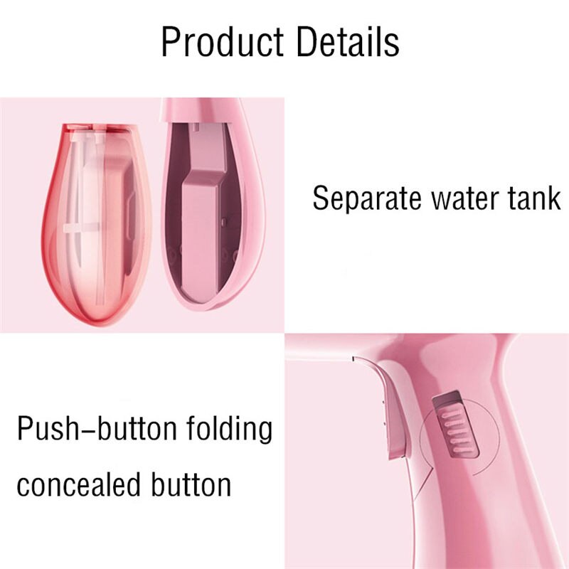 Máquina de engomar poderosa do ferro a vapor do rápido-calor do portátil 30 segundos do navio handheld dobrável 1300w do vestuário para a casa u3