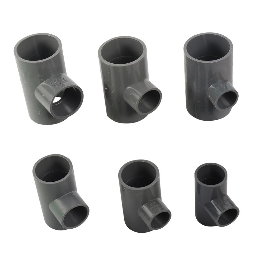 20mm 25mm 32mm 40mm PVC Reducing Tee Connector Garden Irrigation Water Pipe Joint Aquarium Tank Fittings Bathroom DIY Tools