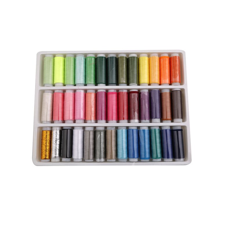 39 Rools Spoons Sewing Box Set Sewing Machine Line with Thick Line Hand Stitching Household Sewing Thread Package Mail Wiring