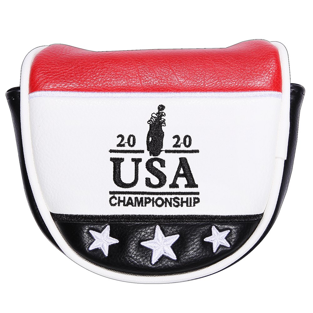 golf putter head cover USA putter headcover Mallet Putter Headcovers Golf Club Head Cover Leather