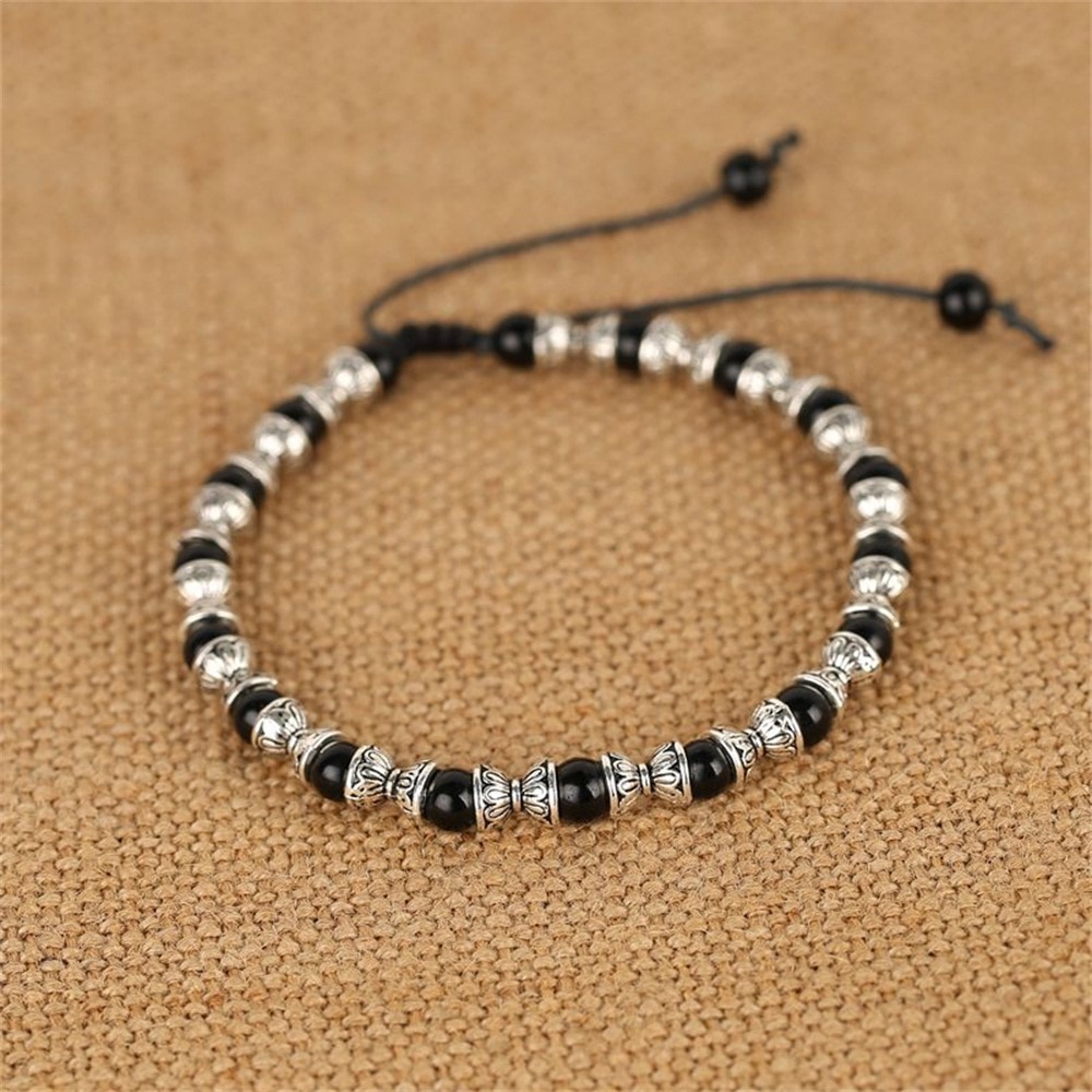 Beaded Ankle Bracelet Men Feet Jewelry Accessories Adjustable Length Lleg Bracelet Male Anklets