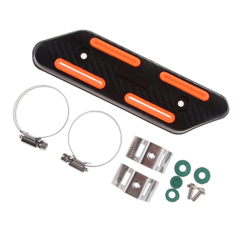 Silenciador de escape de motocicleta, cubierta protectora de tubo de calor para HONDA: Naranja