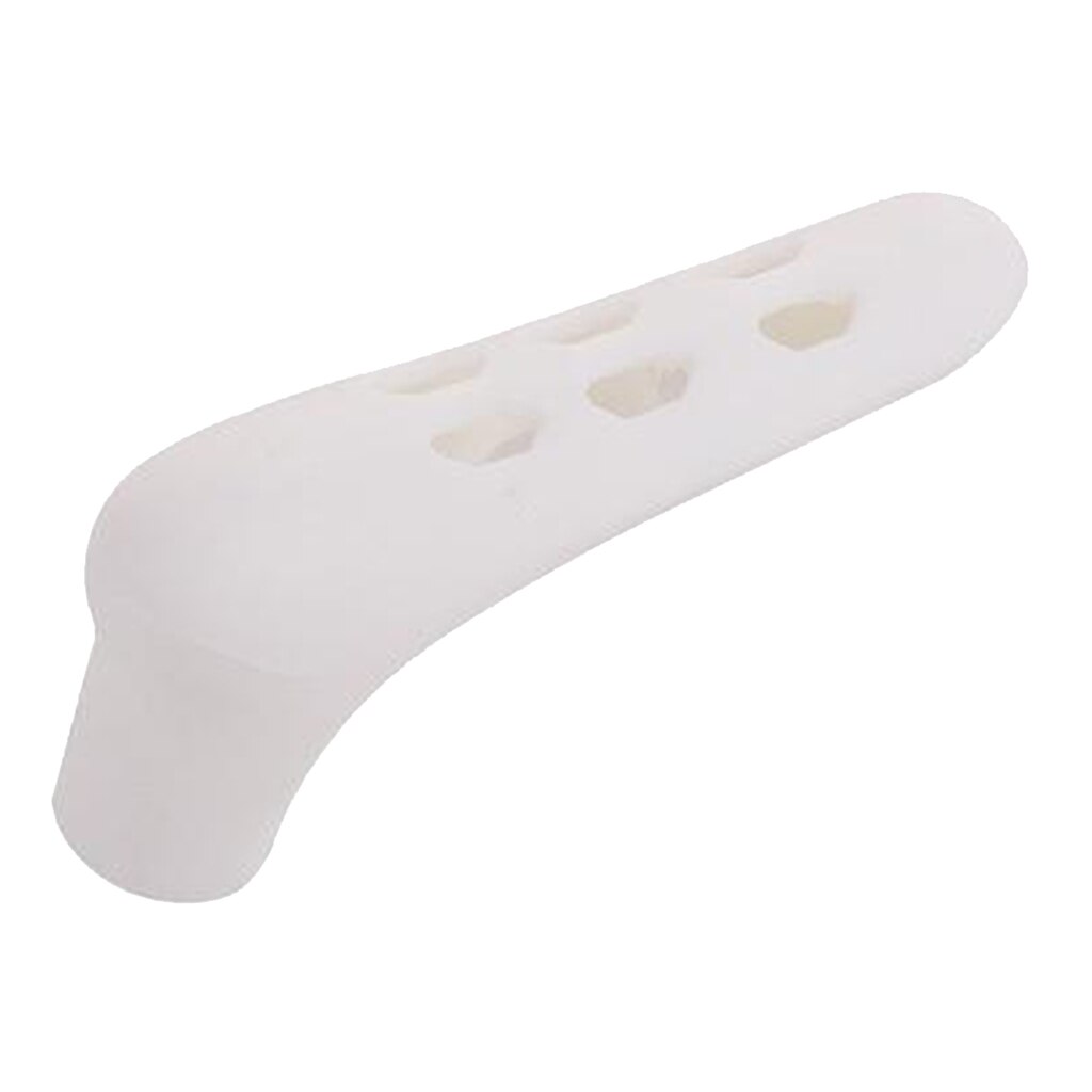 Room Door Handle Silicone Anti Collision Static Cover Guard Sleeve: White