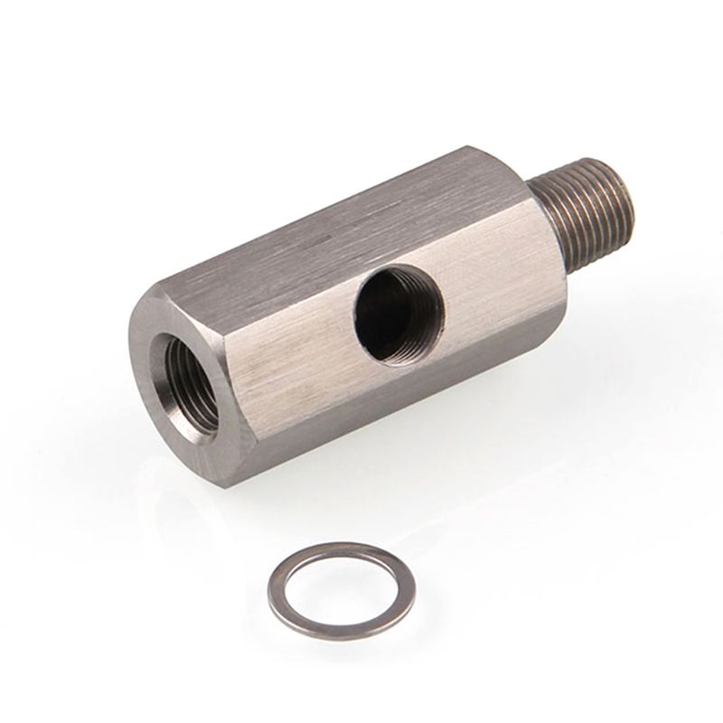 1/8 "Bspt Olie Druk Sensor Tee Tot Npt Adapter Turbo Supply Feed Lijn Gauge T