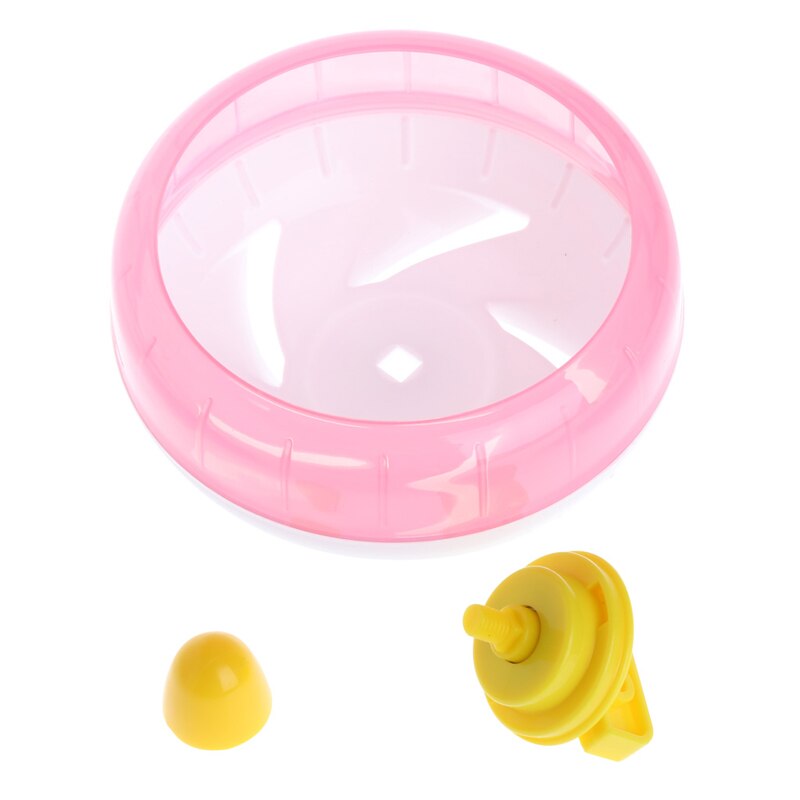 Hamster Mouse Rat Exercise Toys Plastic Silent Running Spinner Wheel Pet Toy 32CC