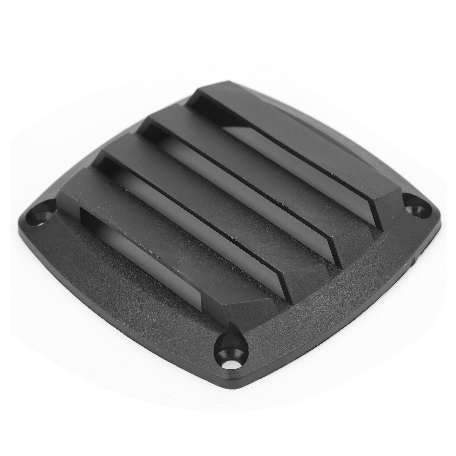 3 Zoll Marine Air Vent Grille Ventilation Kanal Lamellenabdeckung aus schwarzem Kunststoff für Yacht
