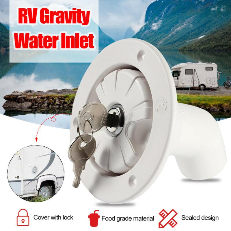Rv Onderdelen Filler Hals Voor Caravan Water Tanks Plastic Gravity Verse Water Vullen Hatch Entry Camper Trailer Met 2 Sleutels motorhom