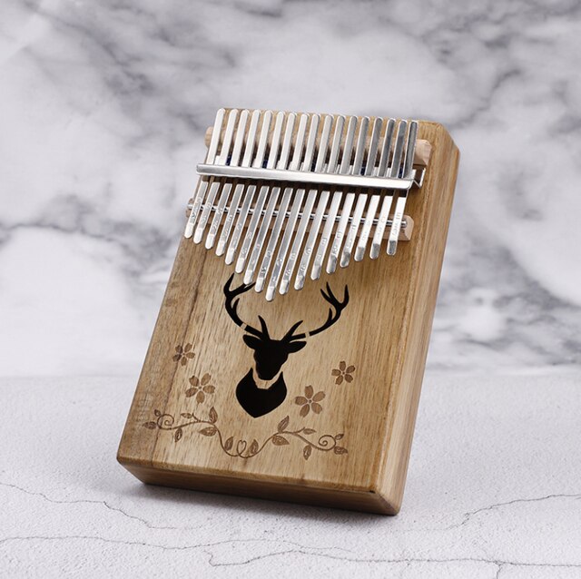 Kalimba 17 key thumb piano mbira Kalimba finger strumenti musicali per pollice portatile piano mogano calimba giocattolo per bambini: B