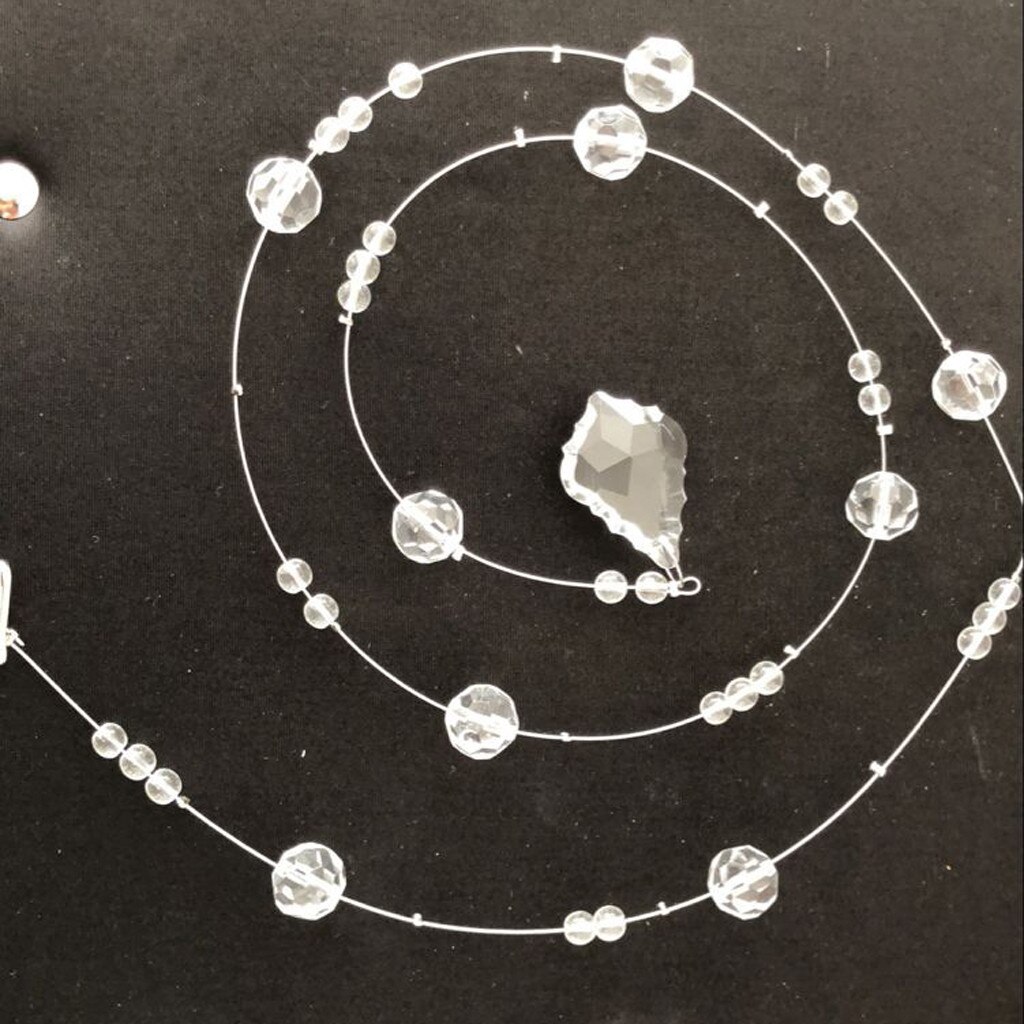 Crystal Glass Bead Curtain Luxury Living Room Bedroom Window Door Wedding Decor Curtain bead curtain FD: Default Title