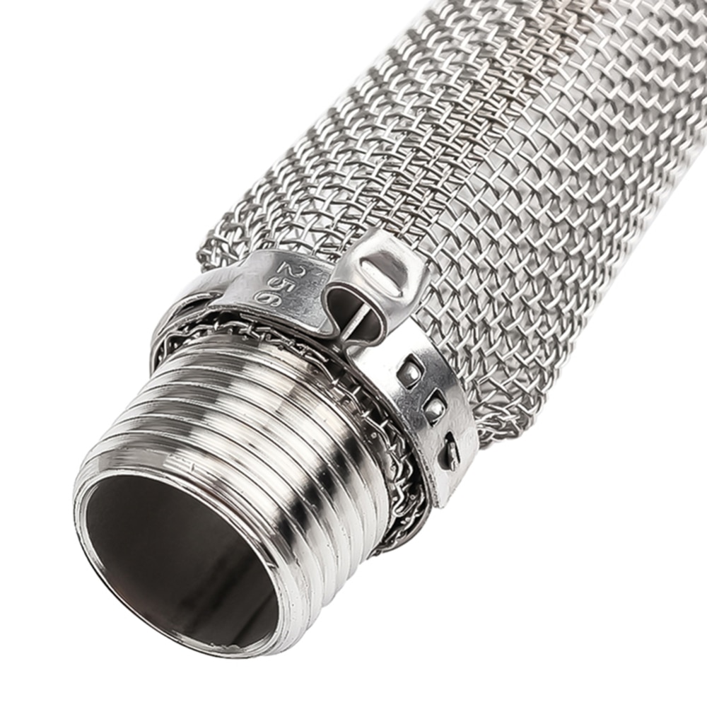 Pantalla bazooka de acero inoxidable de 12 pulgadas 1/2 ''NPT para hervidor para cerveza de elaboración casera o filtro de red para elaboración casera