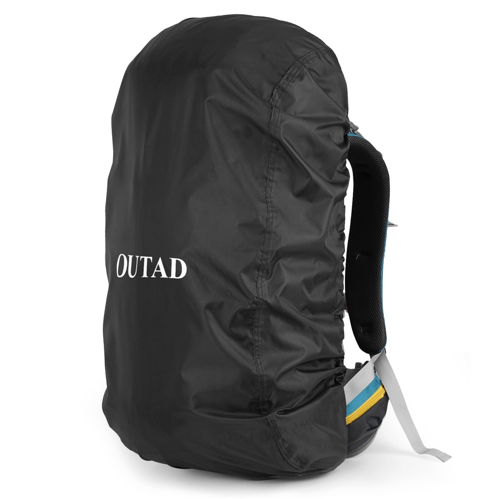 OUTAD-mochila impermeable para exteriores Unisex, resistente a la lluvia, duradera, para senderismo, Camping, bolsa para adultos, color negro
