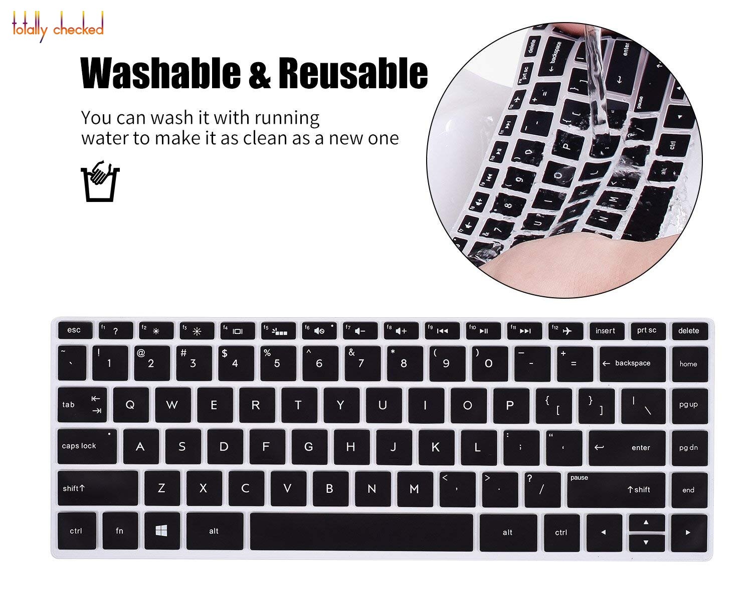 Laptop Keyboard Cover Protector 15.6" HP Spectre x360 15 15t 15-ap 15-bl 15-AP011DX 15-AP012DX 15-BL012DX 15-BL075nr