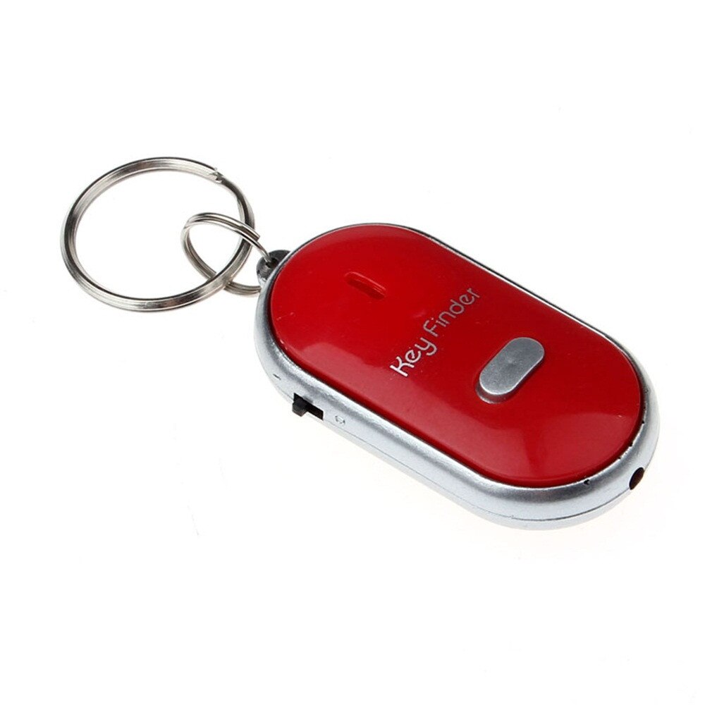 Klang Kontrolle Verloren Schlüssel Finder Lokalisierer Keychain LED Licht Taschenlampe Mini Tragbare Pfeife Schlüssel Finder in Lagerbier 11: C
