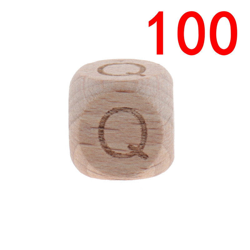 100 Stuks Engels Beuken Hout Letters Kralen 12Mm Alfabet Kraal Voor Sieraden Maken Diy Armbanden Ketting Sieraden Accessoires: Beige