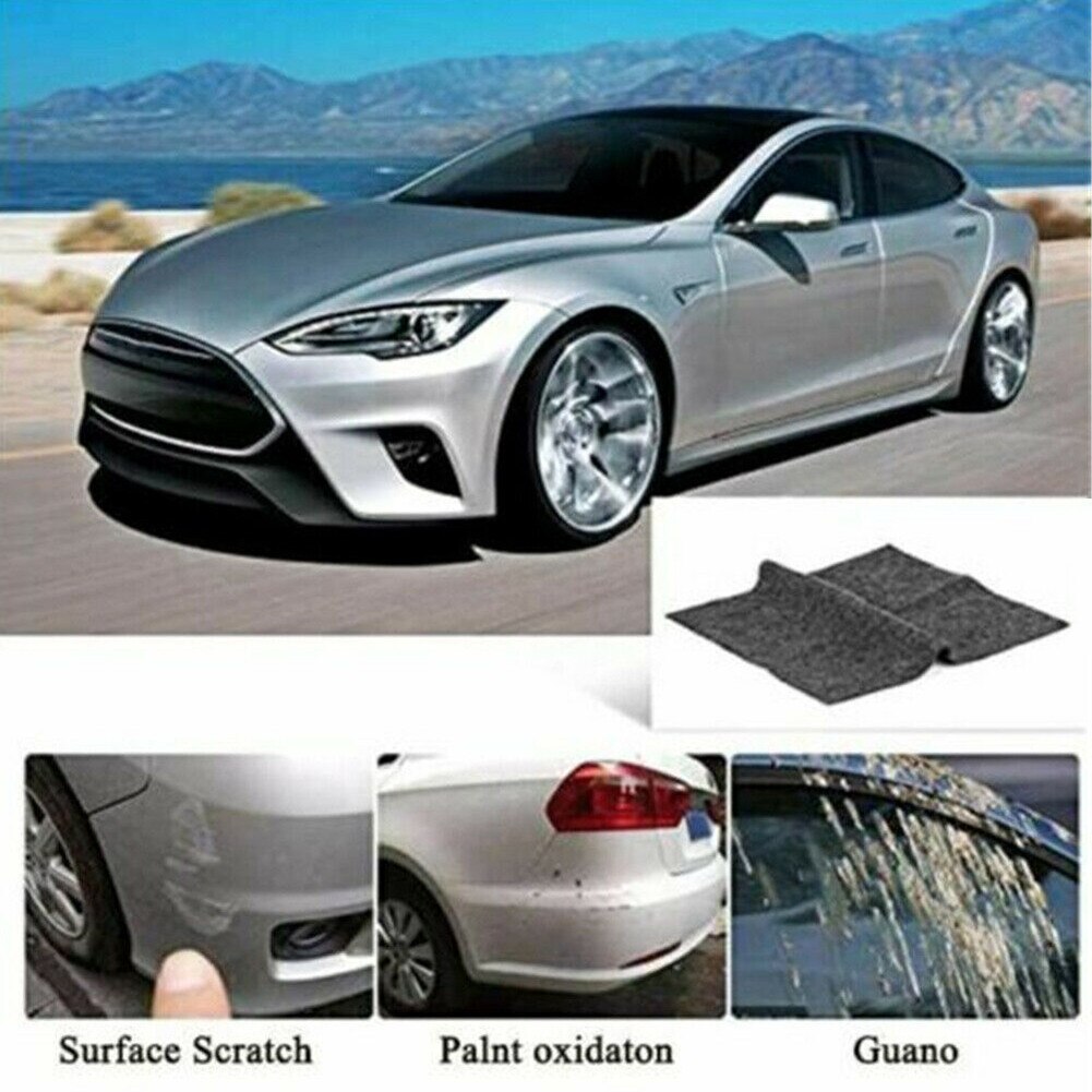Auto nano bil ridse reparationsklud 4 stk nano gnistre bil ridsefjerner klud ridse -viskelæder overflade reparation biltilbehør