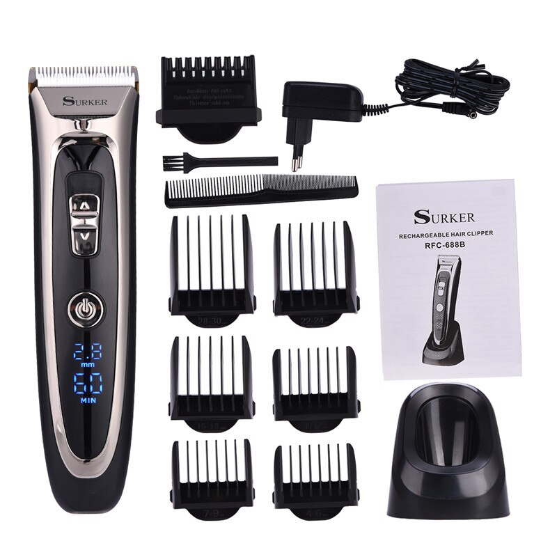 Cortadora de pelo Ckeyin, recortadora de pelo para hombres, recortadora de barba, cortadora eléctrica, herramienta Máquina para cortar cabello corte de pelo para barbero: Only Trimmer