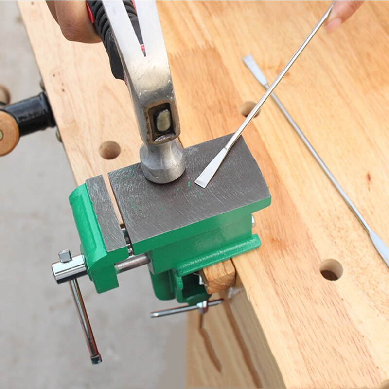 Bench Vise Hand Jewelers Hobby Tools Accessories Table Cast iron 50*95mm With Large Anvil Mini Clamp-On Bench Vise